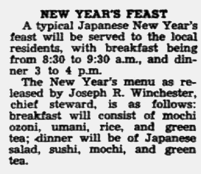 new years feast